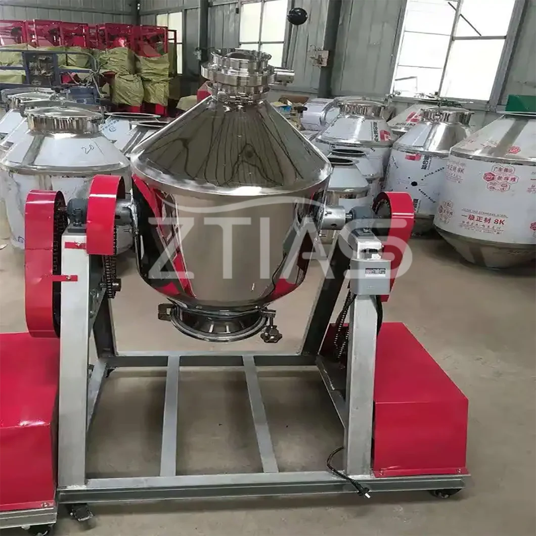 Hot-Sale Product Stainless Steel Exproof 3D Rotating Powder Drum Mixer Factory Supply