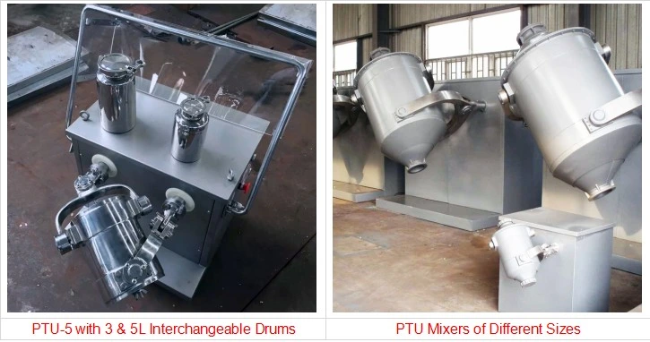 Small 3D Movement Mixer with High Quality Dry Powder Mixing Machine