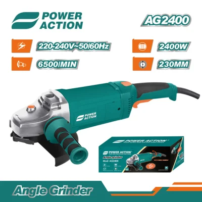 Smerigliatrice angolare elettrica per molatura e taglio Power Action 2400 W 230 mm AG2400